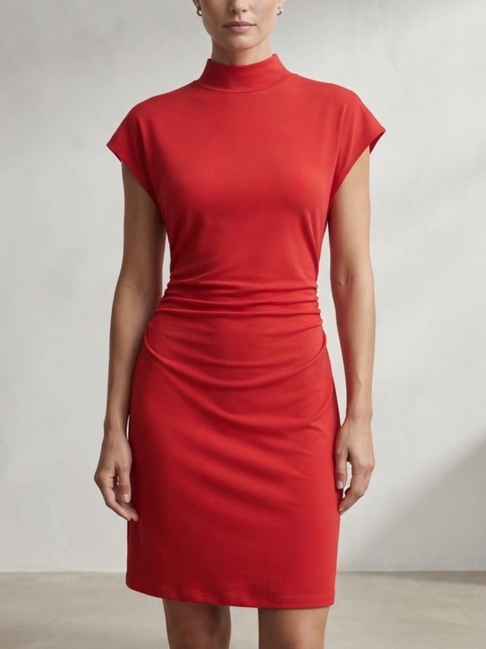Zara Ruched Waist Dress Size M
